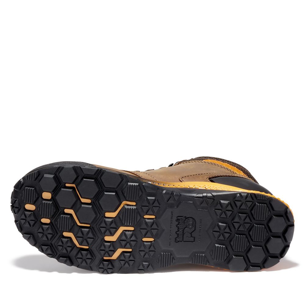 Bocanci De Muncă Timberland Barbati Maro/Negrii - Pro® Reaxion Comp Toe - Romania - WVICDY267